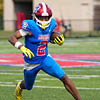  James Monroe High School senior Messiah Hampton has made history in Section V football.